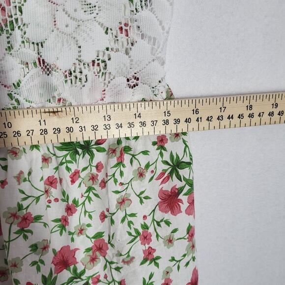 Victoria's Secret Cottagecore Floral Slip Dress Chemise Babydoll Small Lace Pink - Picture 12 of 15